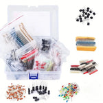 1500Pcs Electronic Components Starter Kit 3/5mm LED Lights Emitting Resistors Capacitors Set for Arduino DIY Electronics Starter