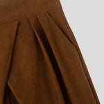 LinkMejor Mens Ruched Crossover Design Pant Fashion Solid Color High Waist Casual Long Trousers for Male