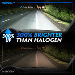 LinkMejor N57 2PCS Car Headlight LED Bulbs Kit 6500K Headlamp IP68 Waterproof LED Headlamp White Light