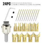 Drill Milling Cutter Set Kit Drill Wood 13/16/24pcs Electric Beads Tools Maker Bit Carbide Woodworking 6-25mm