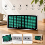 AK1016 Music Spectrum Dual-Power Port Multi-Band LED Display Adjustable Audio Spectrum Analyzer with 3.5mm AUX Input