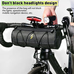 LinkMejor Handlebar Bag 2.5L Capacity 100% Polyester Waterproof Bicycle Frame Bag Multifunction Portable Shoulder Bag for LAOTIE SAMEBIKE MTB Bike