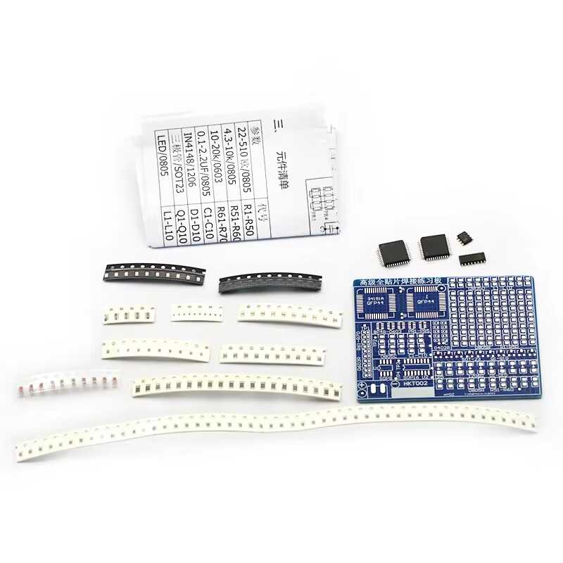 LinkMejor Full Chip Soldered Practice Board Electronic Components SMT DIY Production Kit