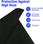 Fireproof Welding Blanket Certified 5mm Thick Carbon Felt Heat Resistant Mat up to 3000°F for Soldering Firepit Grill Welding