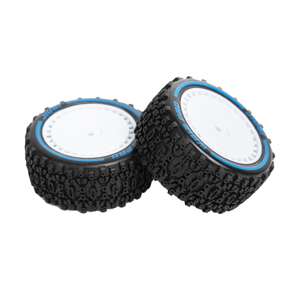 2PCS JIUSI WB12 PRO 1/12 RC Car Parts Front Rear Tires Wheel Rims Pre-Glued Vehicles Models Spare Accessories RC14109 RC14112