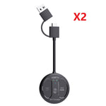 BlitzWolf® BW-LE524 USB Audio Transmitter Adapter bluetooth V5.4 Adapter 50m Range Dual Connection Low Latency Mini Portable Type-C USB Transmitter Adapter for TV PC
