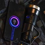LinkMejor HK07 XPH50.2 23000LM 6500K 7 LED Flashlight Super Bright 6 Modes Type-C Charging Searchlight Power Bank