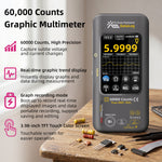 LinkMejor S600A Graphic Multimeter 3.98TFT Touch Screen  60000 Counts Data Logger True-RMS Graphic Tester Photovoltaic Multimeter