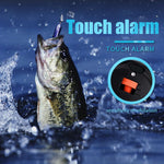 LinkMejor Fishing Finder Bite Alarm with LED Light Loud Sound Electronic Buzzer Rod Clip Fish Line Gear Alert