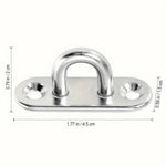 Marine Grade Stainless Steel Oval Eye Plate 304 Anti Corrosion Fastening Kit for Shade Sail Installation Boat Rigging Load Capacity 90 lbs Anchor