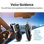 Sunitec Car Bluetooth Speakerphone for Safe Driving Support Siri Google Assistant Voice Calls/Motion Auto ON Off Sun Visor Car Bluetooth