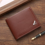 Men Short Wallet Business Casual Soft Leather Wallet Classic Retro Horizontal Wallet Large Capacity Fashion Purse With Card Slot