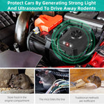 Smart Car Rodent Repeller Engine Ultrasonic Pest Control Intelligent Car Mouse Repellent Car Engine Compartment Ultrasonic Mouse Repellent