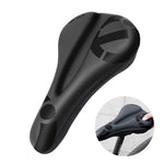 LinkMejor Soft High Elastic Silicone Anti-slip Bicycle Saddle Thickened Shock Absorption Waterproof Bike Cover Cushion for Outdoor MTB Riding