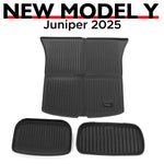 3PCS/Set For Tesla New Model Y Launch 2025 Juniper 2025+ Front and Back Trunk Mat TPE Carpet Waterproof Weather-resistant Pads Layer Mats