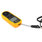 LinkMejor GM816 Digital Anemometer Wind Speed Mini Air Airflow Temperature with LCD Backlight Wind Speed Meter