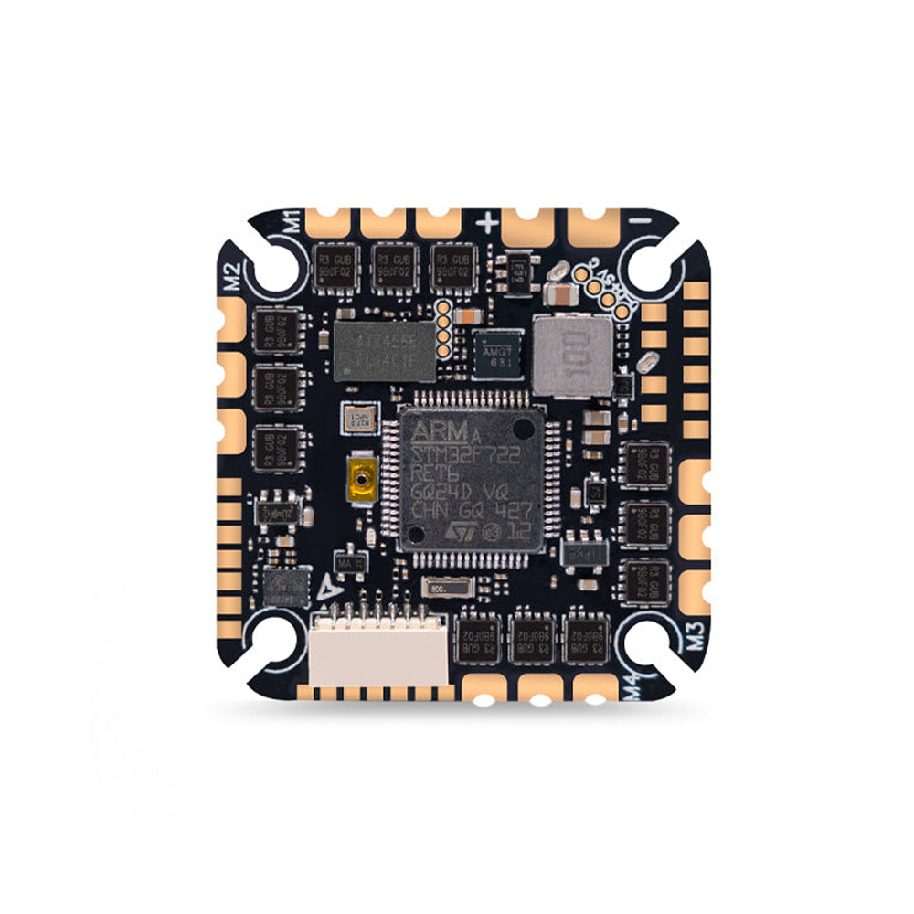 25.5x25.5mm HGLRC F722 40A V2 AlO F722 Flight Controller with 40A 2-6S 4in1 ESC for 2-5 Inch RC FPV Racing Drones