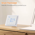 Intelligent Thermostat 16A Floor Heating Temperature Controller with LED Touch Screen 85-265V Electric Heating Control
