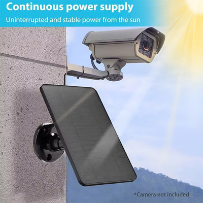 10W 5V Solar Panel 2in1 Micro USB+ Type Solar Panel Outdoor Solar Battery Charger Security Camera/Small Home Light System
