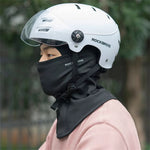 LinkMejor Outdoor Winter Warm Cycling Headwear Fleece Windproof Thermal Face Mask Neck Head Cover for MTB Riding Skiing Helmet Liner