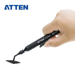 LinkMejor AT-B778 Antistatic Manual Vacuum Suction Pen With Straight Bent Nozzles 6 Suction Discs Black
