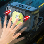LinkMejor Sensor Headlamp Three Lights Source Strong Light Fishing Rechargeable Headlight Outdoor Super Bright Head-Mounted LED
