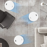 3-in-1 Sweeping Vacuum Mopping Rechargeable Smart Cleaning Robot 1200Pa Power Suction Large Capacity Dust Collection Box for Various Floors Black/White
