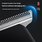 LinkMejor MS-5066 Professional Hair Clipper 7200RPM Motor 800mAh Battery Cordless USB Recharge R-Shaped Blade Digital Display Adjustable Comb Trimmer