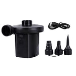 LinkMejor Rechargeable Portable Electric Air Pump 2000mAh Battery Lightweight Design 3 Nozzle Options Quick Inflation Deflation for Air Mattress Pool Floats Vacuum Bags Camping