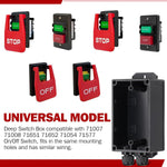 Dual Voltage Single Phase On/Off Switch 2HP/35A 120V 3HP/20A 230V Deep Switch Box Master Shut Off Fast Power Off For Table Saw Router Table Drill Press