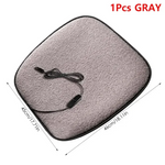 Winter Plush Car Seat Pad Winter Heating Car Seat Cover Heated Cushion 5V 12W Wool Heating Warmer Car Heated Seat Cushion Electric Heating Pad