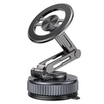 LinkMejor ZJ087 Vacuum Suction Magnetic Phone Holder N52 Strong Magnet Car Mount 1080° Rotation Foldable Zinc Alloy Dashboard Cell Phone Holder