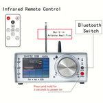 ATS-25 Full Band Radio Receiver Touch Screen Bluetooth RCA Stereo Output Rechargeable Lithium Battery Adjustable Bandwidth SSB FM SW MW LW