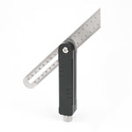LinkMejor Folding Adjustable Angle Ruler Portable Woodworking Measuring Ruler Metric Imperial Double-Sided Scale Tail Locking Angle Positioning Precise Marking