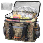 LinkMejor Backpack Cooler Insulated 75 Cans w/ Insulating Cover, Upgraded Leakproof Soft Cooler Backpack 2 Compartment for Camping Hiking Picnic Beach