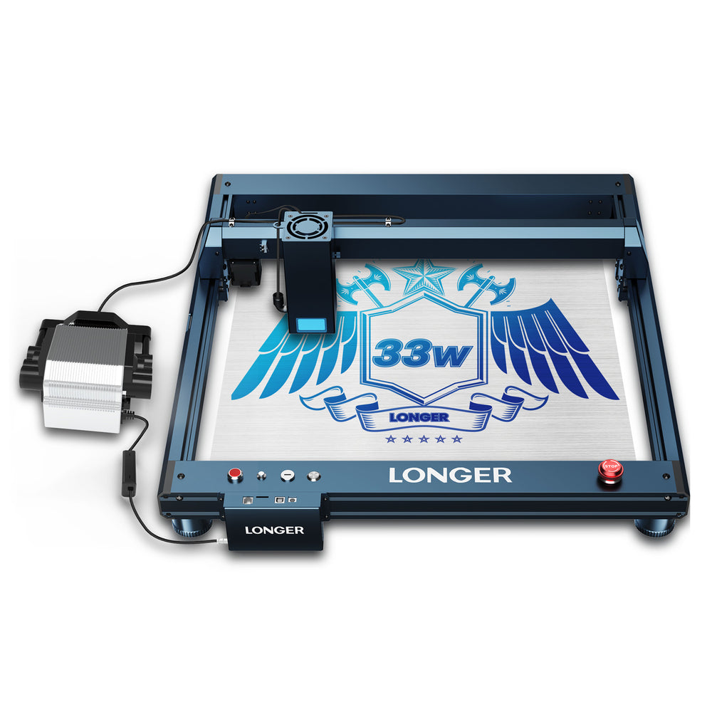 [EU/US/UK Direct] LONGER Laser B1 30W Laser Engraver Cutter, 6-core Laser Head, 33-36W Power Output, 450 x 440mm Engraving Area