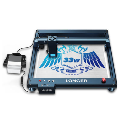 [EU/US/UK Direct] LONGER Laser B1 30W Laser Engraver Cutter, 6-core Laser Head, 33-36W Power Output, 450 x 440mm Engraving Area
