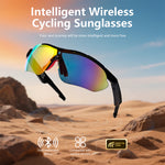 Bakeey QY Pro3 Smart bluetooth 5.4 Cycling Glasses with AI Voice Assistant 360° Surround Sound Magnetic Charging UV Protection for Outdoor Sports