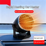 12 / 24V Car Heater BY-1849 Fast Heating Defogging Anti-Frost 360° Adjustable Mini Electric Heater