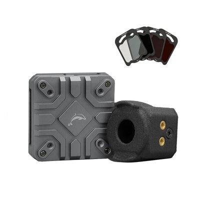 DolphinRC O4 Heatsink Kit V2 M.2 Heatsink for DJI O4 Pro Air Unit Image Transmission CNC Aluminum Alloy Full-Wrap Cooling Armor 25.5x25.5mm 20x20mm Dual Mount Thermal Grease Pads 12g 4.18g FPV Drone Accessories for FPV Drone