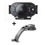 X10 15W Fast Wireless Car Charger Mount Foldable Rotating Phone Holder for Air Vent & Dashboard Compatible with Foldable Flat Screen Phones