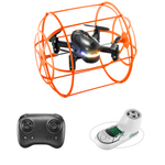 LinkMejor S166 Removable 2 Batteries Design Climb Wall Flat Running AIR Flying Modes with Gradient Lighting 360° Stunt Roll Grid Full Protection Child Gift RC Toys Drone Quadcopter RTF