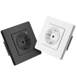 LinkMejor Tuya Zigbe Smart Wall Socket 16A 3500W APP Remote Timer Energy Monitor Voice Control with Alexa Google Assistant