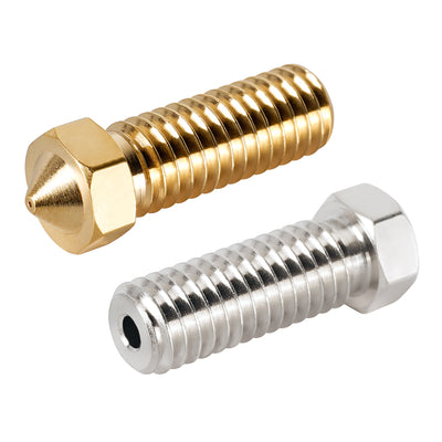 LinkMejor E3D Volcano Hard Steel Nozzle Brass M6 Thread 3D Printer Hotend Volcano Nozzle