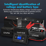 LinkMejor Smart Car Battery Charger 12V 25A 24V 13A Automotive Charger Battery Maintainer Trickle Charger Lead-Aci Lithium LiFePo4 Battery for Car Motorcycle Boat P25