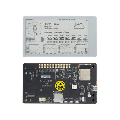 LinkMejor® T5 4.7 Inch E-paper ESP32-S3 Touch Screen Display Development Module Driver Board Support forArduino Compatible Raspberry Pi