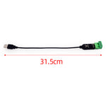 Peacefair USB to RS485 Converter Waterproof Stainless Steel Serial Adapter Cable Supports 115200 Baud Rate for WIN10/7/XP Industrial Instruments STC MCU