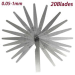 32/20/17 Blades Metric Feeler Gauge High Precision 0.04-0.88 Thickness Gages Gap Filler Feeler Gauges Woodworking Measuring Tool
