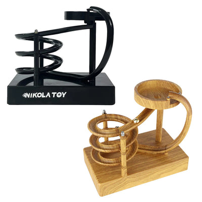 LinkMejor Electromagnetic Acceleration Perpetual Motion Machine Model Bulit-in Battery Desktop Ornaments Science Discovery Toys