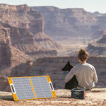 [US Direct] FlashFish 18V 60W Foldable Solar Panel Portable Solar Charger with DC Output USB-C QC3.0 for Phones Tablets Camping Van RV Trip